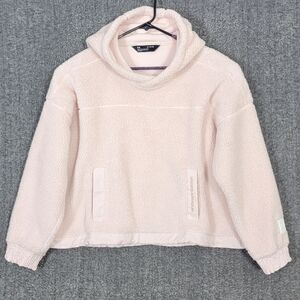 Under Armor Hoodie Womens XL Pink UA Trek Sherpa Loose Fleece #1355384